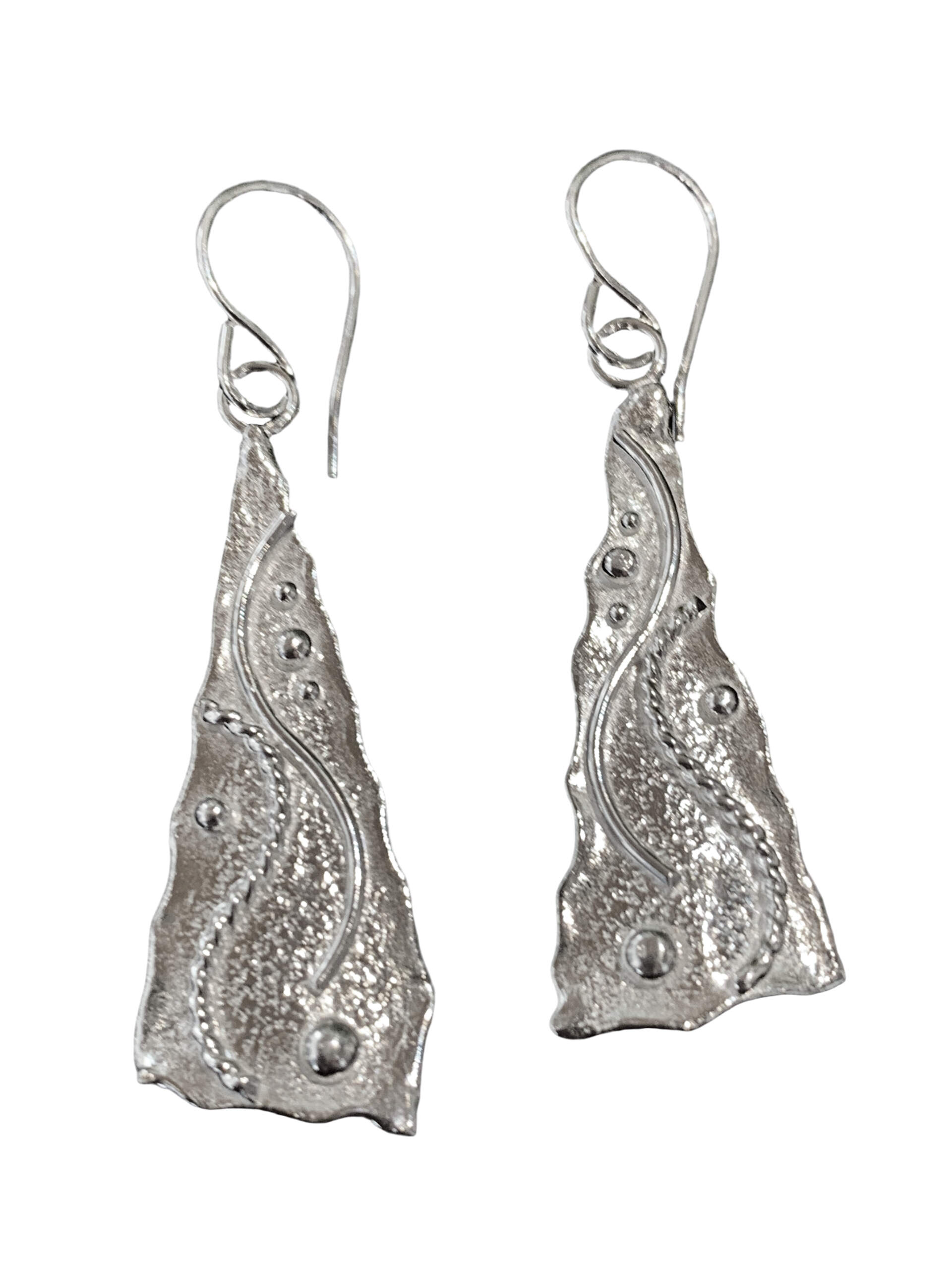 Handmade silver earrings by A&R Jewellery | Effusion Art Gallery + Cast Glass Studio, Invermere BC