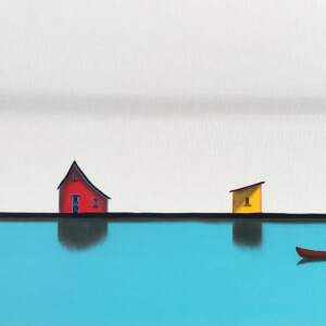 The Secret Song, mixed media landscape by Natasha Miller | Effusion Art Gallery + Cast Glass Studio, Invermere BC