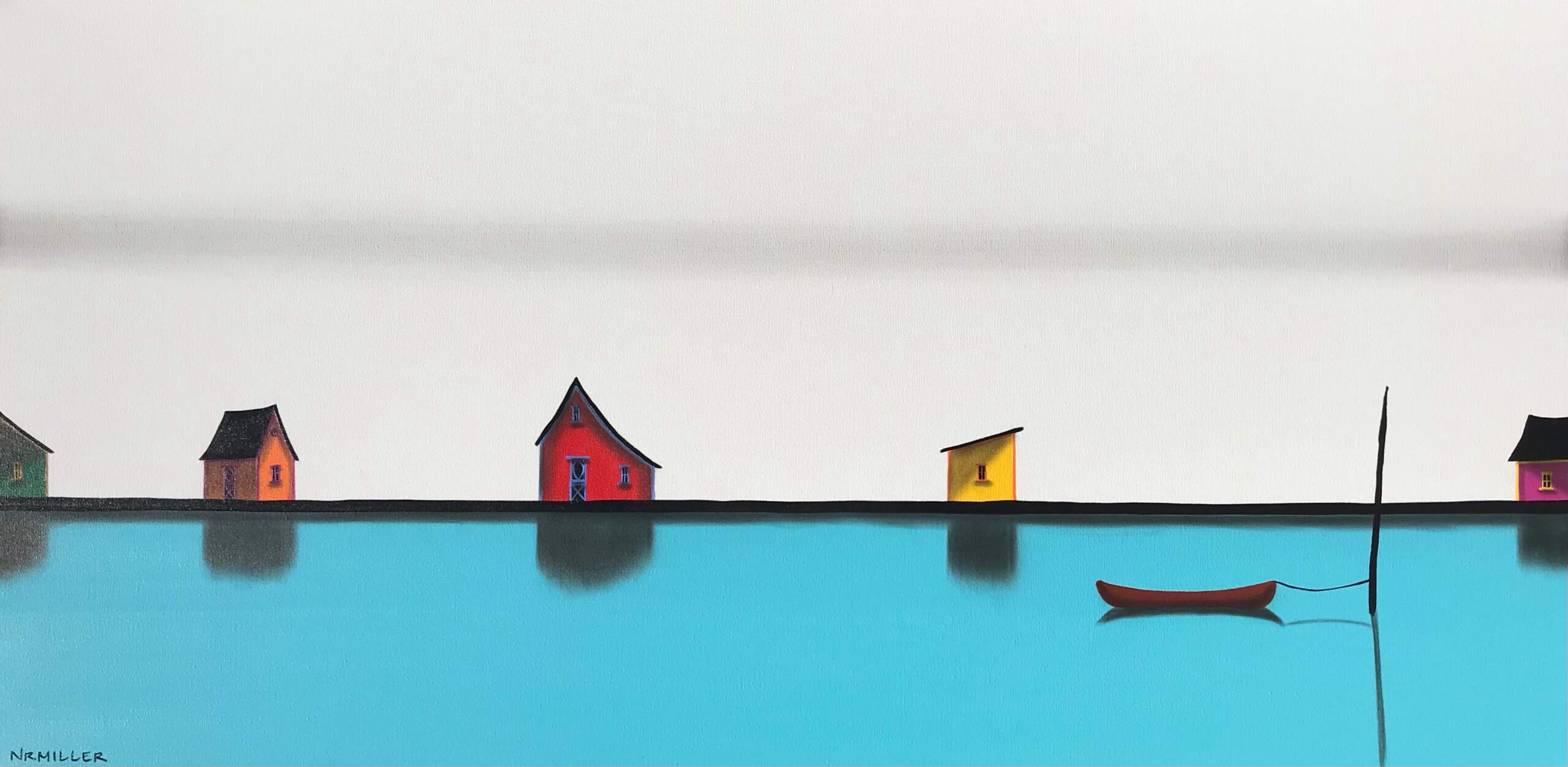 The Secret Song, mixed media landscape by Natasha Miller | Effusion Art Gallery + Cast Glass Studio, Invermere BC