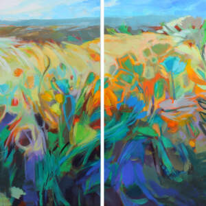 A Joyful Noise, acrylic landscape painting by Becky Holuk | Effusion Art Gallery + Cast Glass Studio, Invermere BC