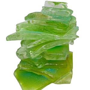One-of-a-kind cast glass cairn sculpture by Heather Cuell | Effusion Art Gallery + Cast Glass Studio, Invermere BC
