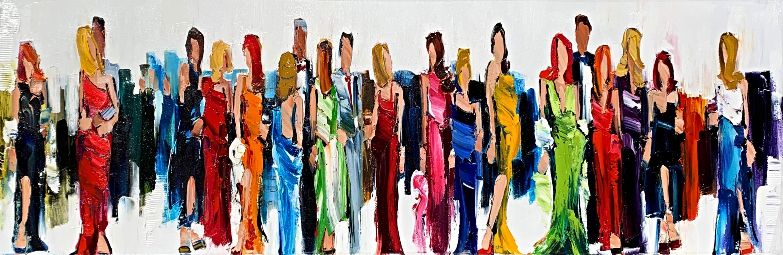 A Smile on My Face & Four Walls Around Me, oil painting by Kimberly Kiel | Effusion Art Gallery + Cast Glass Studio, Invermere BC