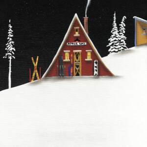 The Light Inside, mixed media landscape painting by Natasha Miller | Effusion Art Gallery + Cast Glass Studio, Invermere BC