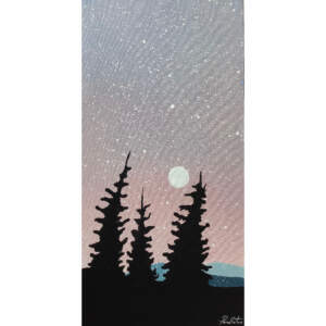 Back Home, mixed media landscape painting by Cody Pendleton | Effusion Art Gallery + Cast Glass Studio, Invermere BC