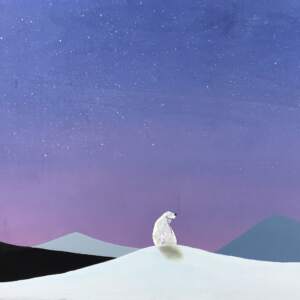 Places Unknown, mixed media painting by Cody Pendleton | Effusion Art Gallery + Cast Glass Studio, Invermere BC