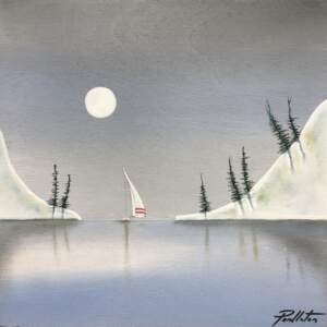Safe Haven, mixed media painting by Cody Pendleton | Effusion Art Gallery + Cast Glass Studio, Invermere BC