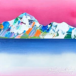 Rocheuses 1221, acrylic landscape painting by Stephanie Rivet | Effusion Art Gallery + Cast Glass Studio, Invermere BC
