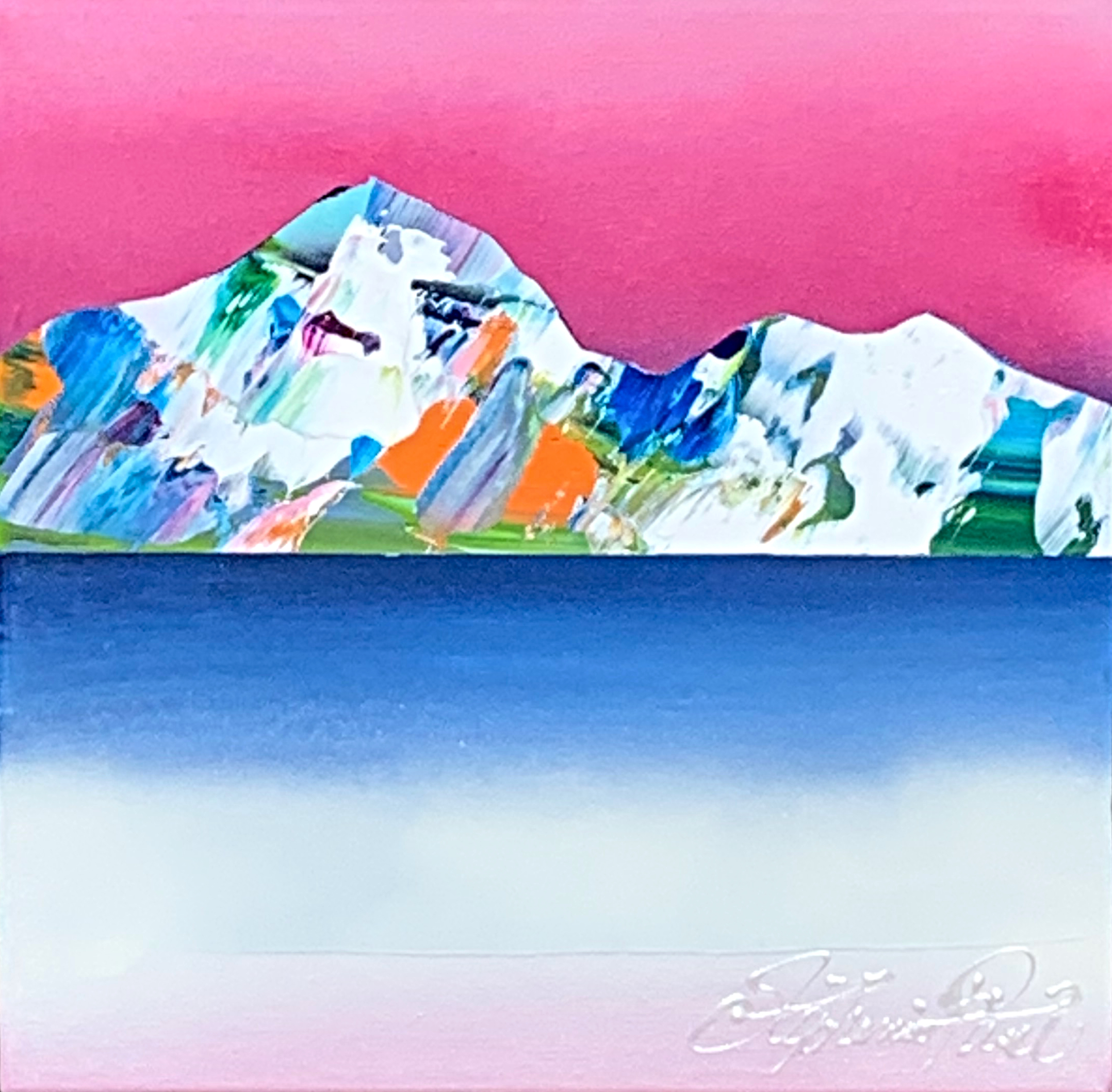 Rocheuses 1221, acrylic landscape painting by Stephanie Rivet | Effusion Art Gallery + Cast Glass Studio, Invermere BC