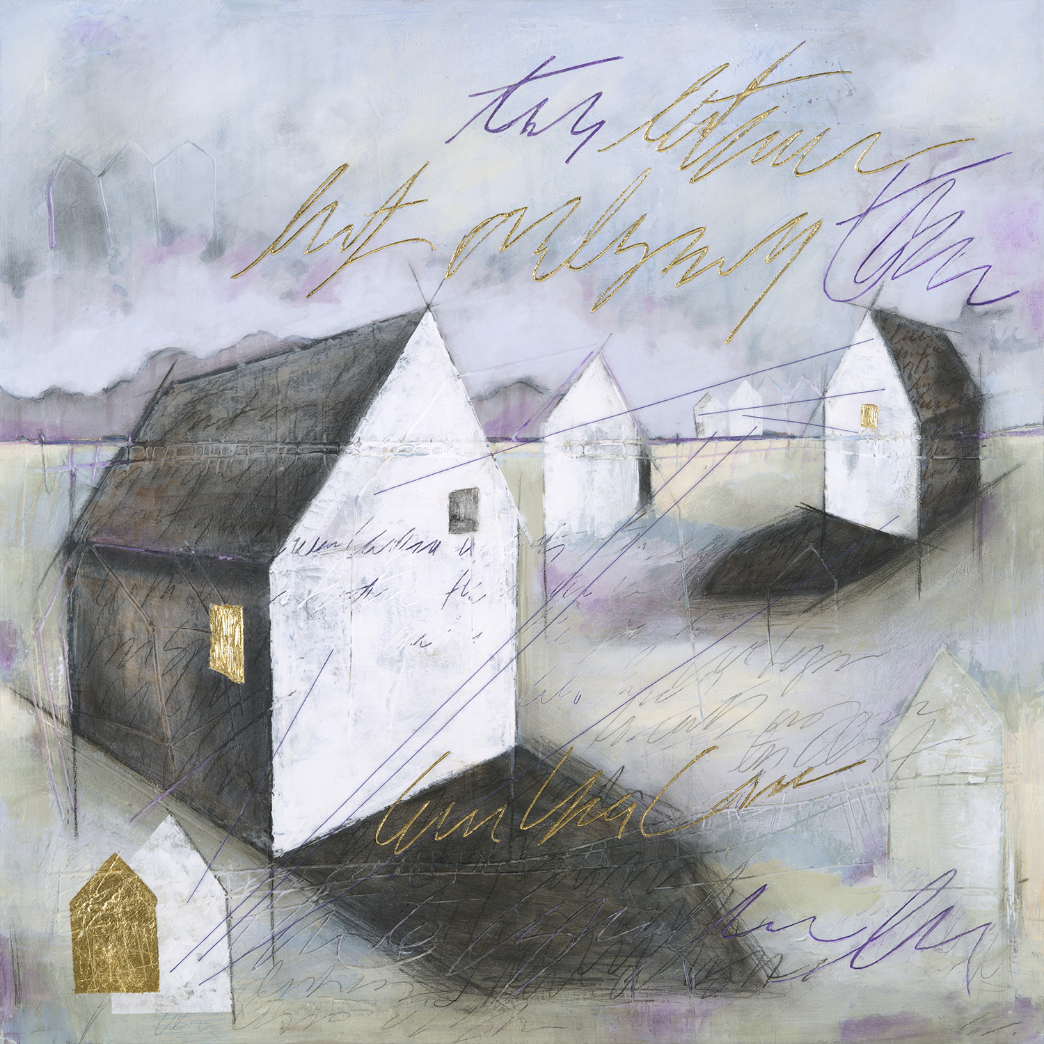Embedded in My Soul, mixed media painting by Sonya Iwasiuk | Effusion Art Gallery + Cast Glass Studio, Invermere BC