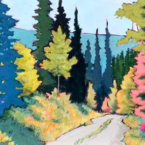 Fleeting Moment, acrylic painting by Eleanor Lowden | Effusion Art Gallery + cast Glass Studio, Invermere BC