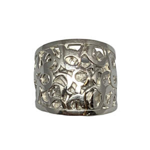 Handmade sterling silver ring by A&R Jewellery | Effusion Art Gallery + Cast Glass Studio, Invermere BC