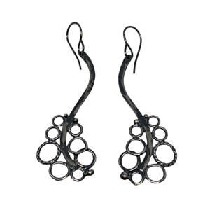Handmade silver earrings by A&R Jewellery | Effusion Art Gallery + Cast Glass Studio, Invermere BC