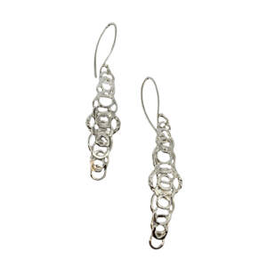 Handmade silver earrings by A&R Jewellery | Effusion Art Gallery + Cast Glass Studio, Invermere BC