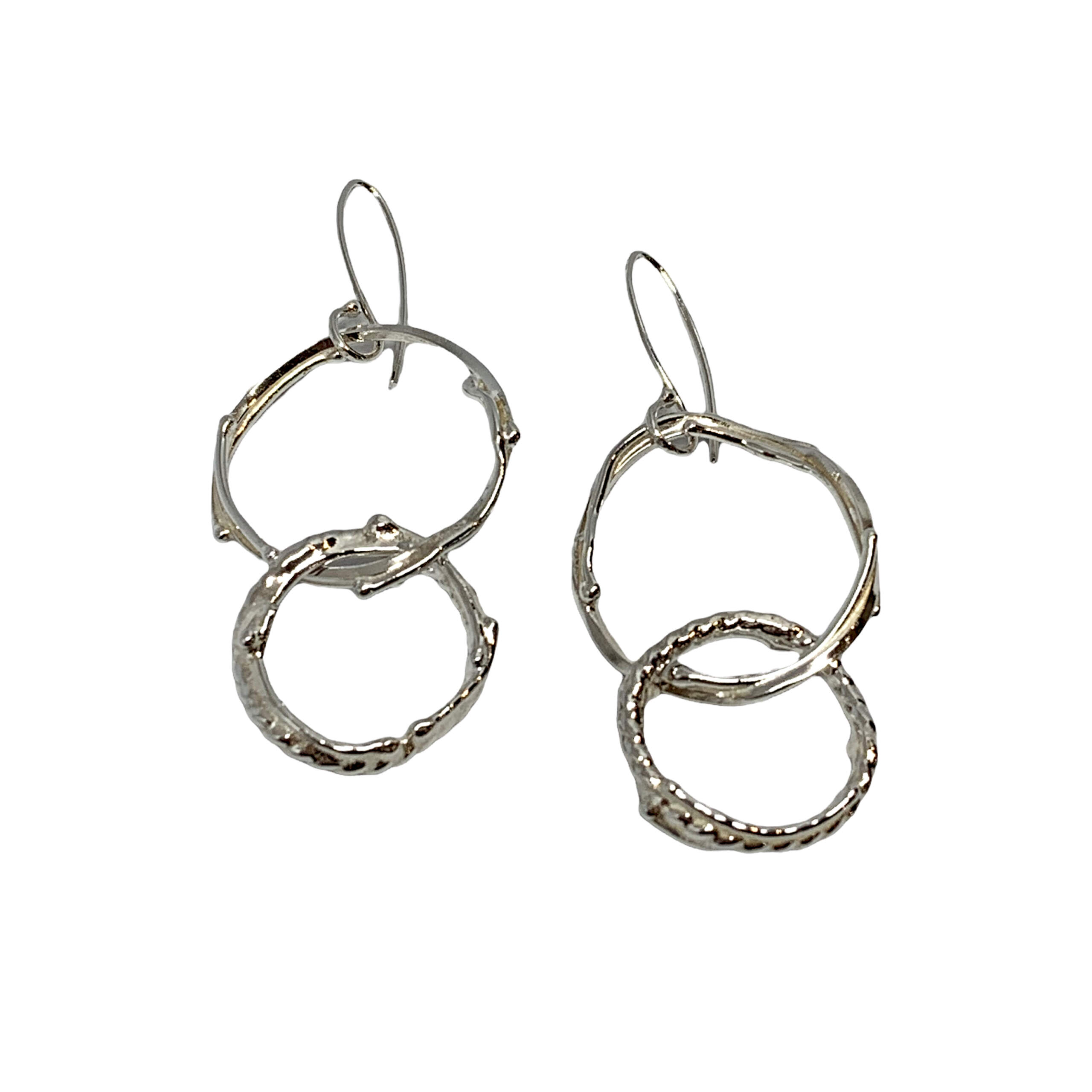 Handmade silver earrings by A&R Jewellery | Effusion Art Gallery + Cast Glass Studio, Invermere BC