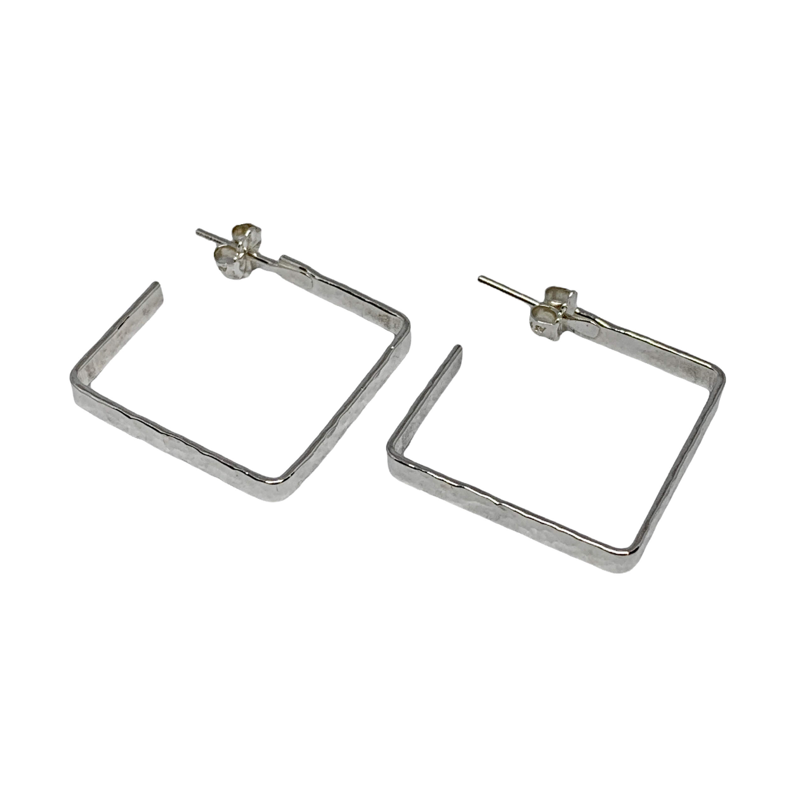 Handmade silver earrings by A&R Jewellery | Effusion Art Gallery + Cast Glass Studio, Invermere BC