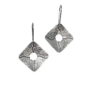 Handmade silver earrings by A&R Jewellery | Effusion Art Gallery + Cast Glass Studio, Invermere BC