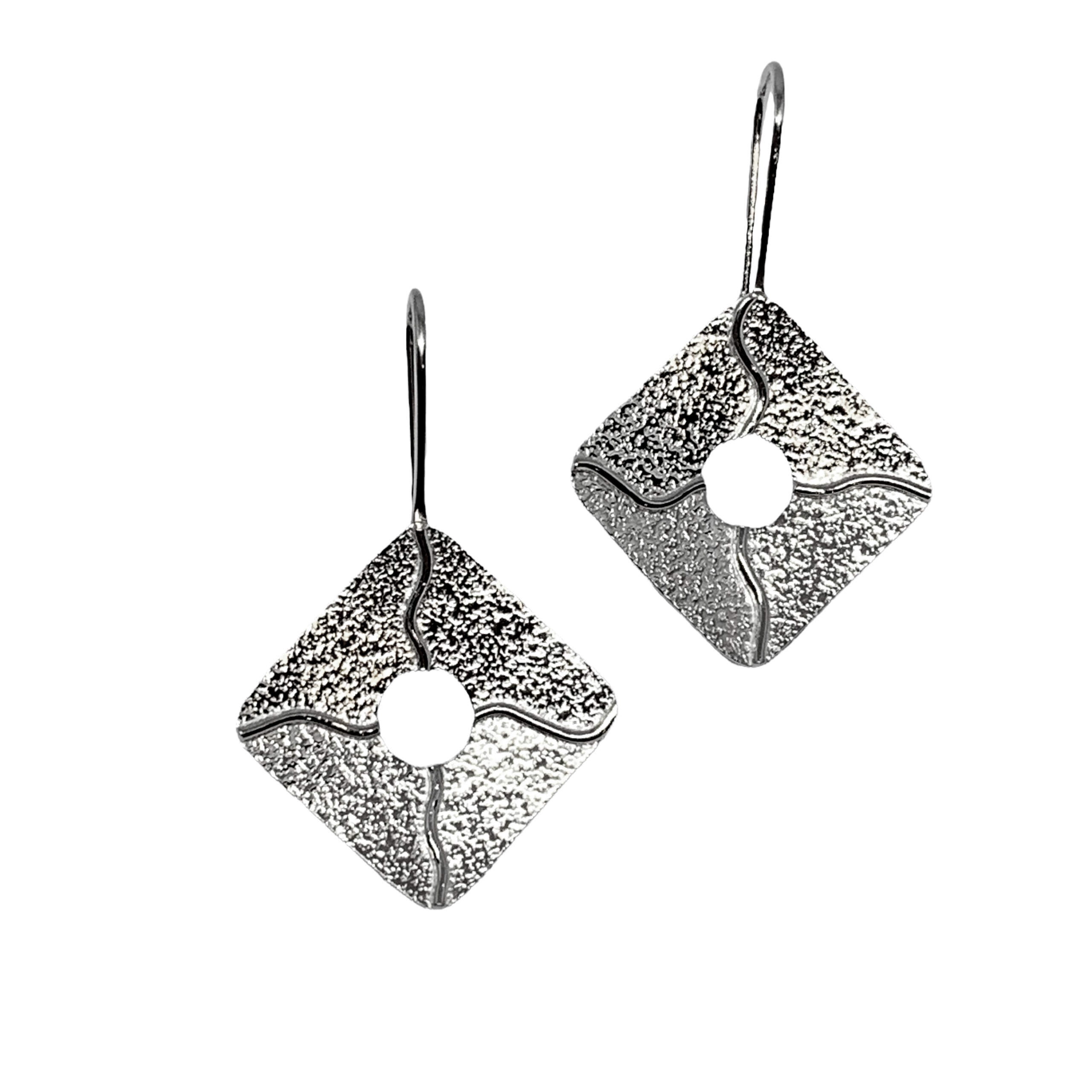 Handmade silver earrings by A&R Jewellery | Effusion Art Gallery + Cast Glass Studio, Invermere BC