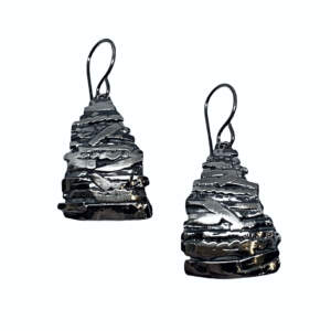 Handmade silver earrings by A&R Jewellery | Effusion Art Gallery + Cast Glass Studio, Invermere BC