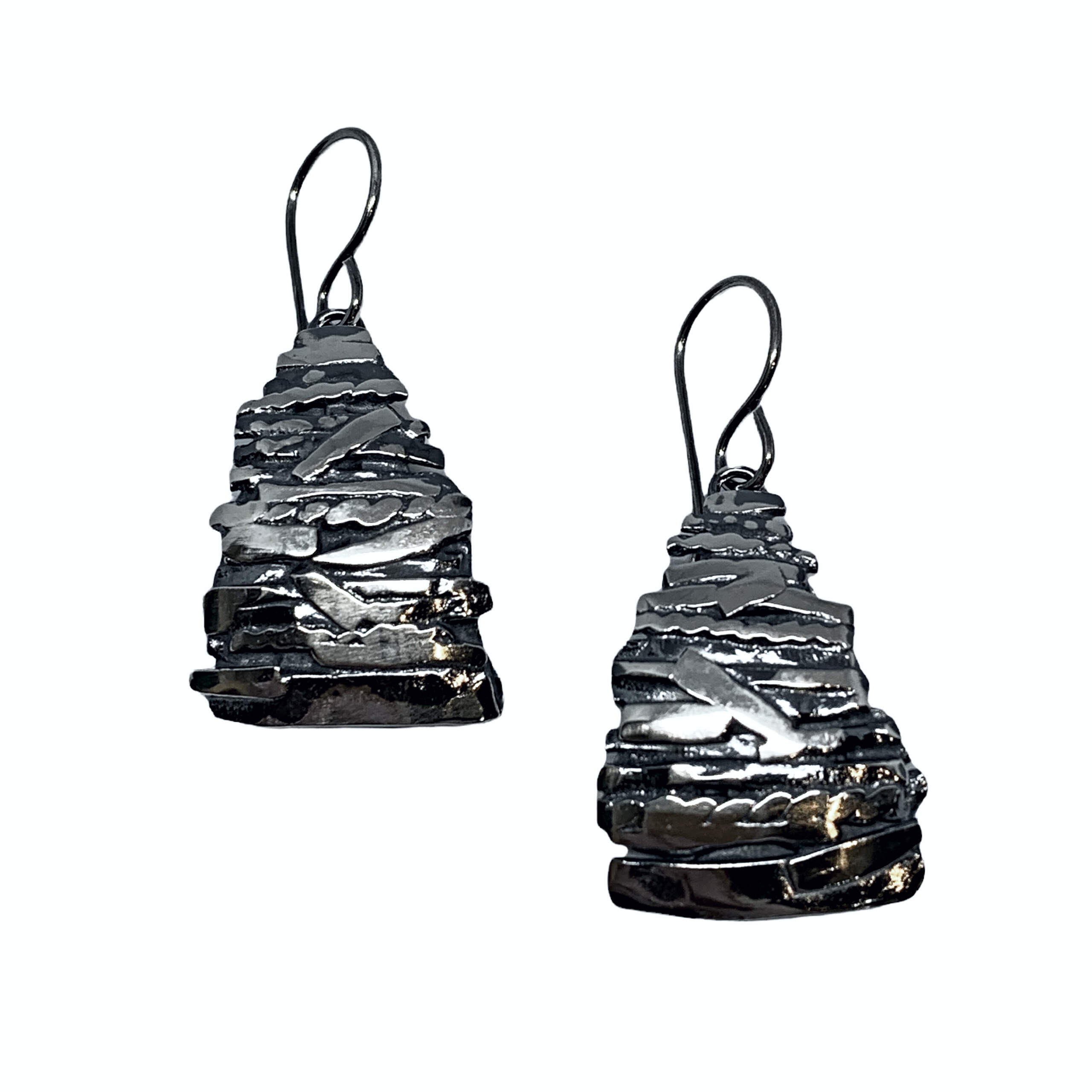 Handmade silver earrings by A&R Jewellery | Effusion Art Gallery + Cast Glass Studio, Invermere BC