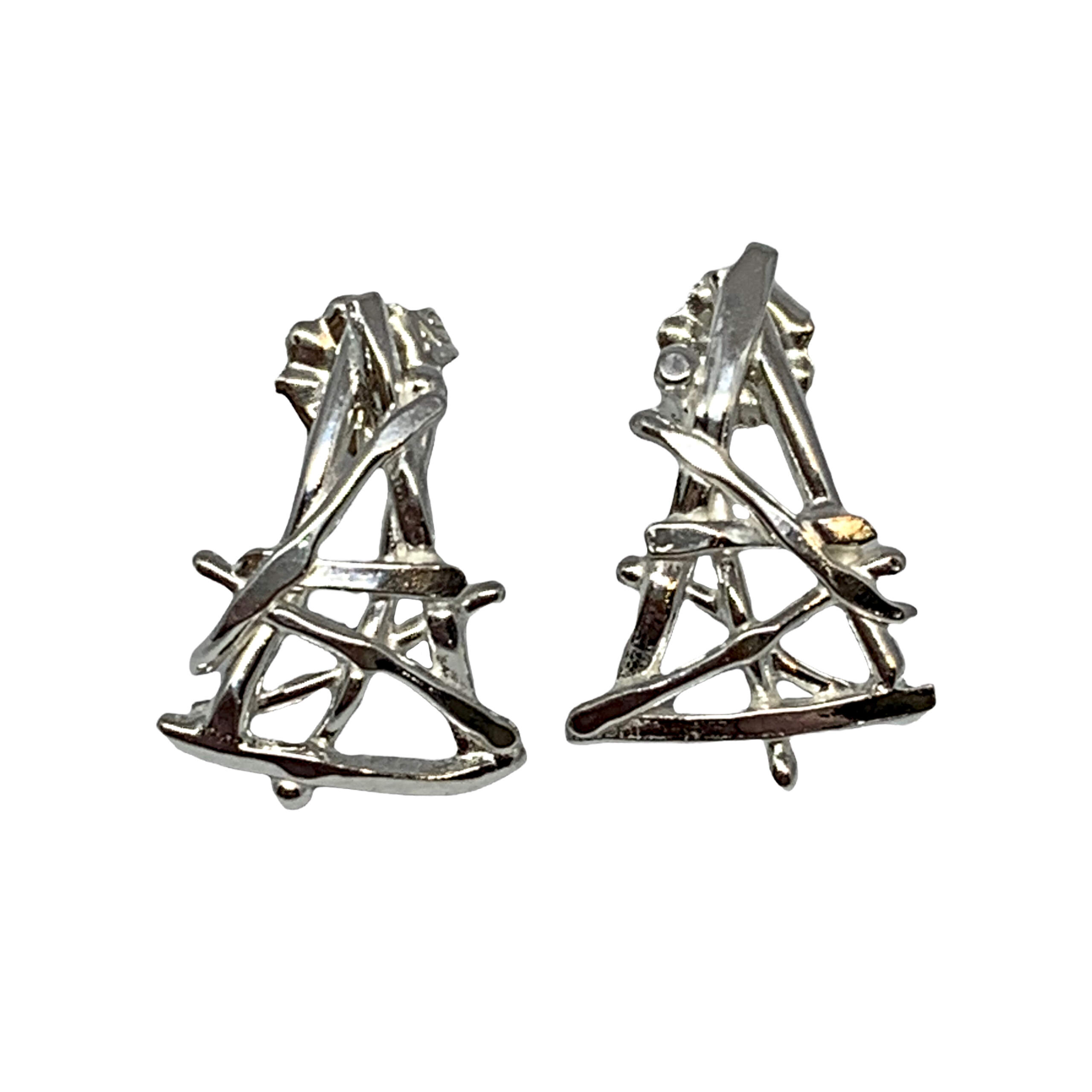 Handmade silver earrings by A&R Jewellery | Effusion Art Gallery + Cast Glass Studio, Invermere BC