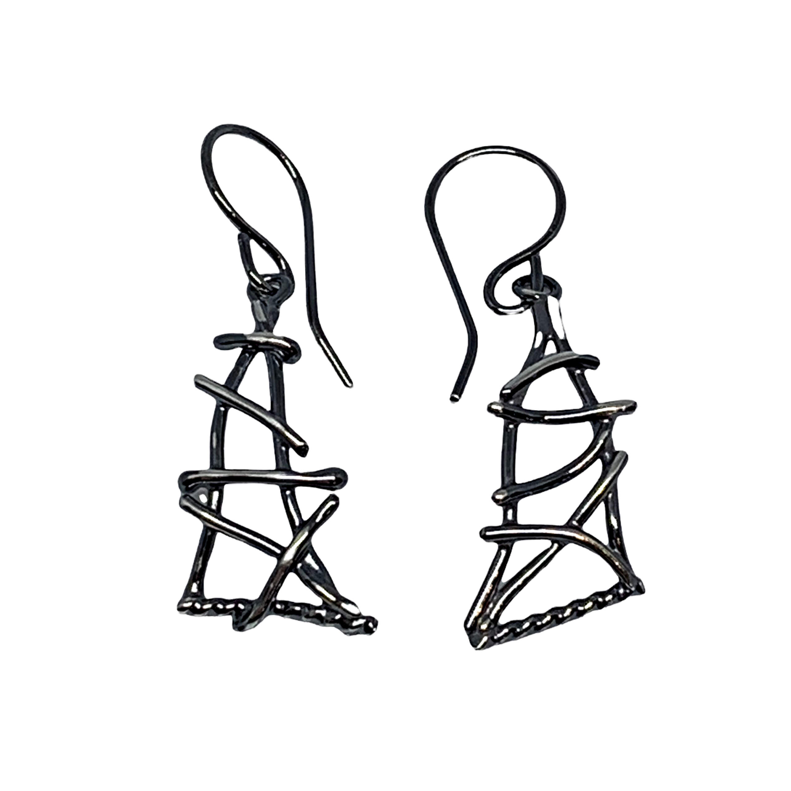 Handmade silver earrings by A&R Jewellery | Effusion Art Gallery + Cast Glass Studio, Invermere BC