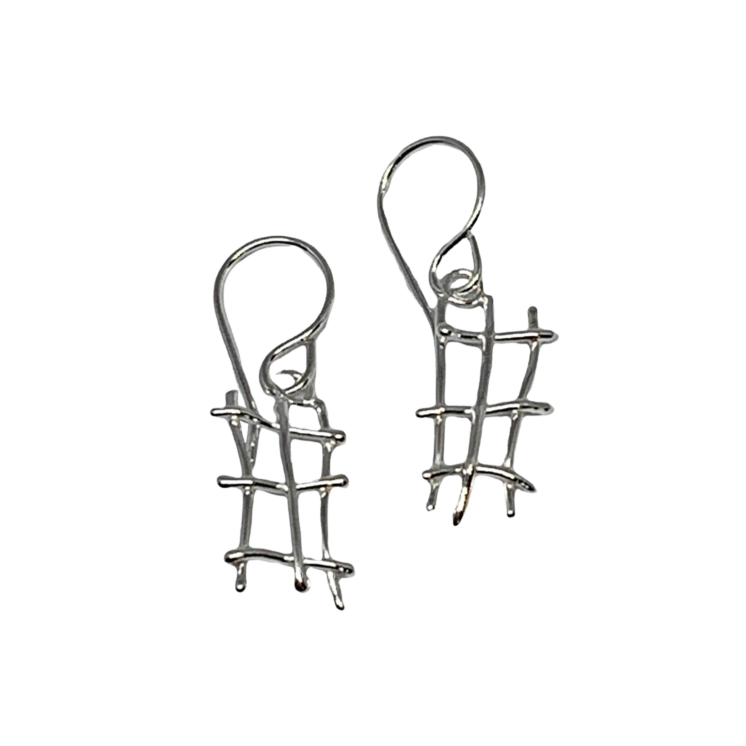 Handmade silver earrings by A&R Jewellery | Effusion Art Gallery + Cast Glass Studio, Invermere BC