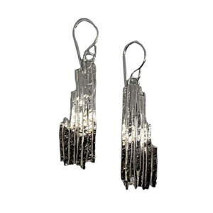 Handmade silver earrings by A&R Jewellery | Effusion Art Gallery + Cast Glass Studio, Invermere BC