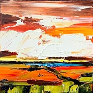 I'll Meet You Here 9, oil landscape painting by Kimberly Kiel | Effusion Art Gallery + Cast Glass Studio, Invermere BC