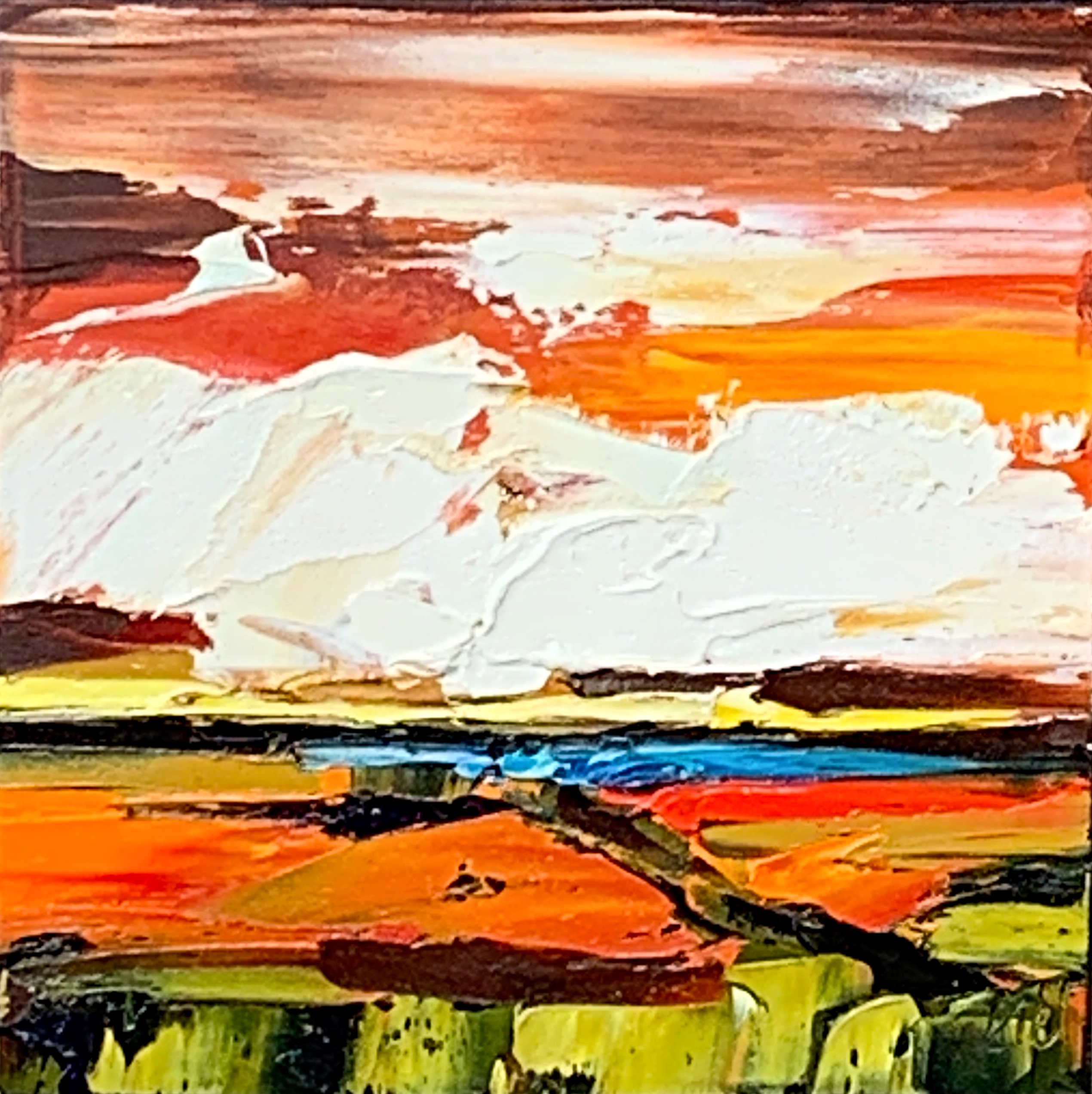 I'll Meet You Here 9, oil landscape painting by Kimberly Kiel | Effusion Art Gallery + Cast Glass Studio, Invermere BC