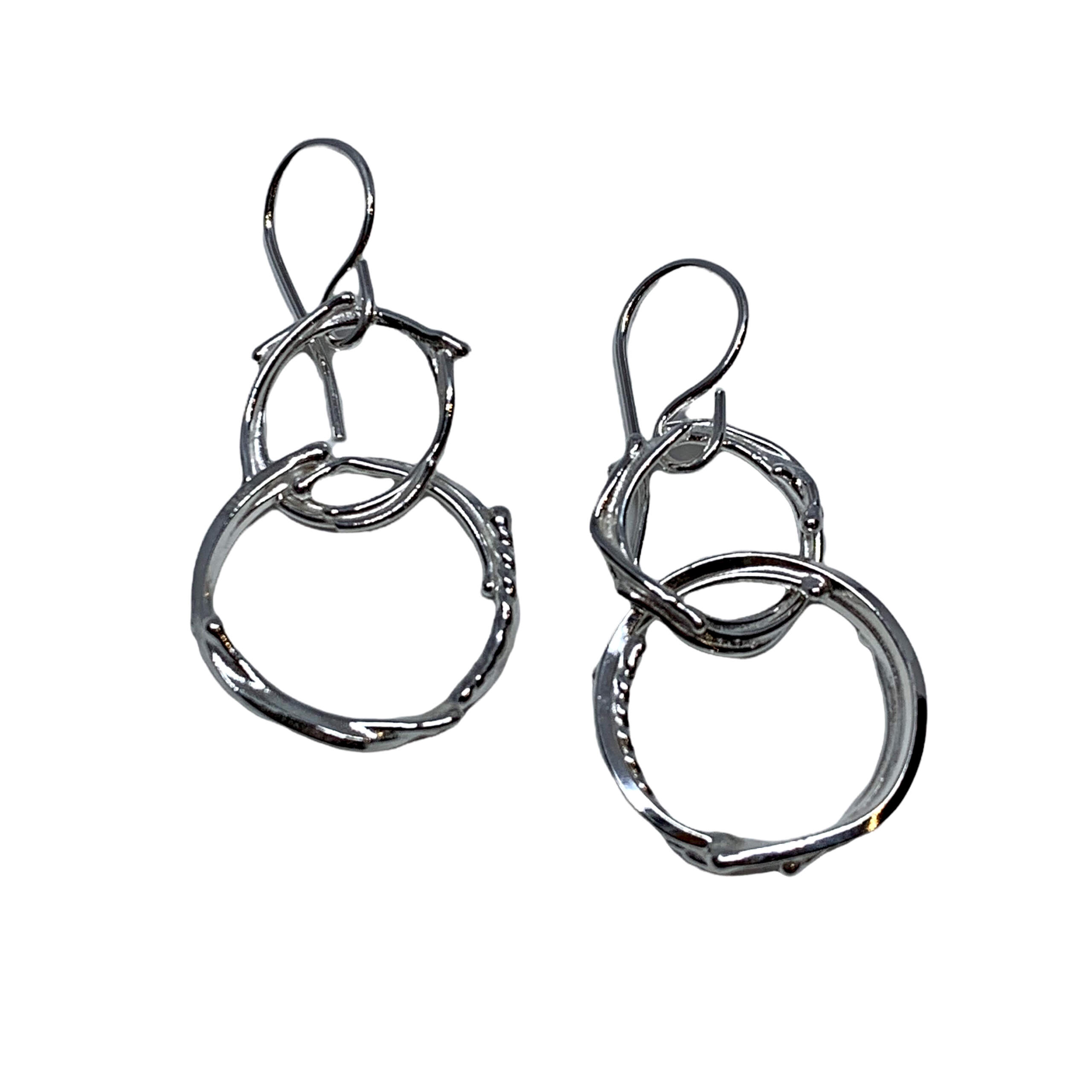 Locally handmade silver earrings by A&R Jewellery | Effusion Art Gallery + Cast Glass Studio, Invermere BC
