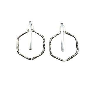Locally handmade silver ear jacket earrings by A&R Jewellery | Effusion Art Gallery + Cast Glass Studio, Invermere BC
