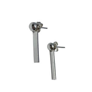 Locally handmade silver ear jacket earrings by A&R Jewellery | Effusion Art Gallery + Cast Glass Studio, Invermere BC