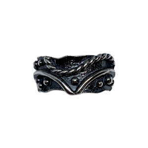 Locally handmade silver ring by A&R Jewellery | Effusion Art Gallery + Cast Glass Studio, Invermere BC