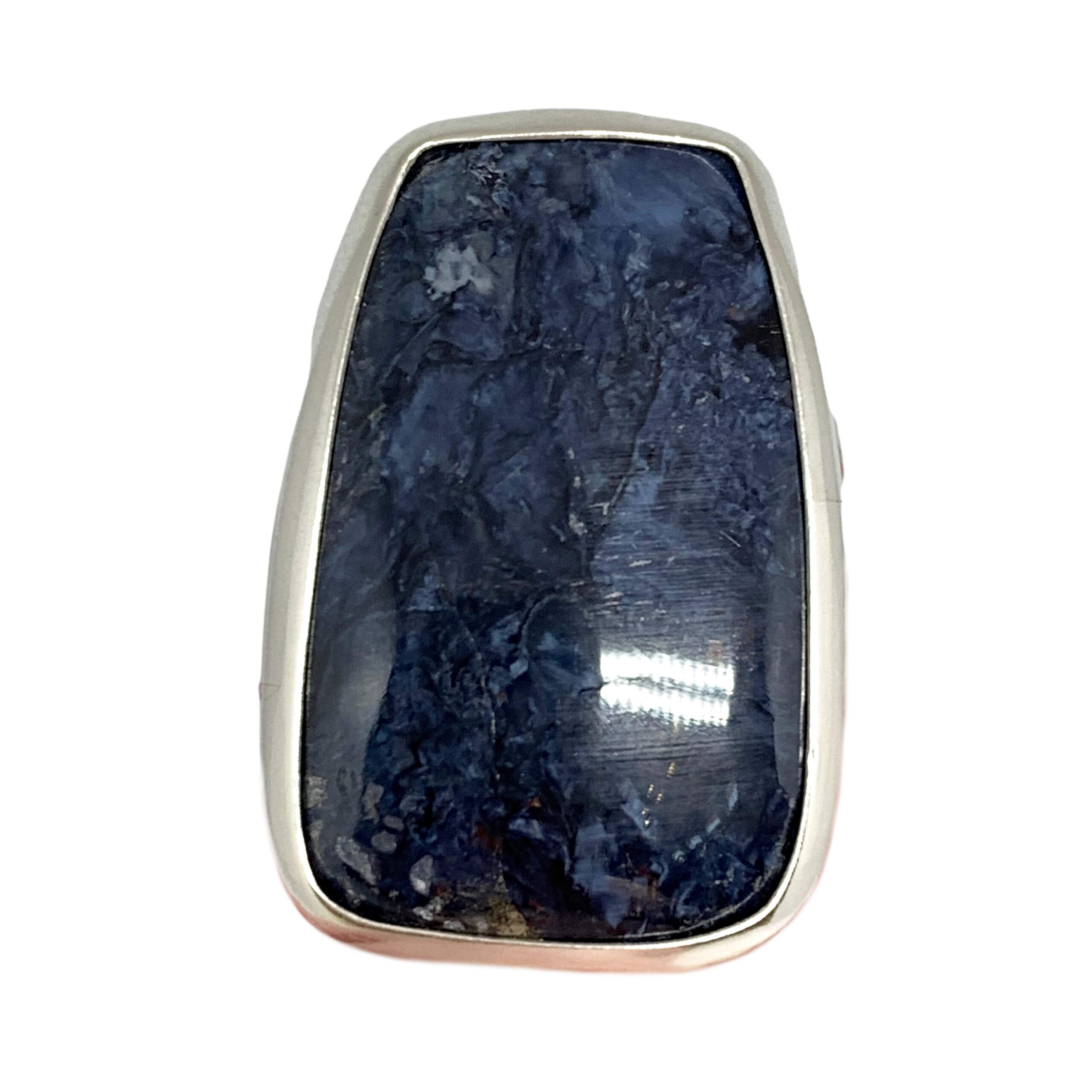 Locally handmade silver + pietersite ring by A&R Jewellery | Effusion Art Gallery + Cast Glass Studio, Invermere BC