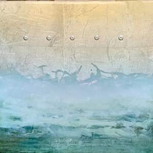 15-11, mixed media ocean painting by David Graff | Effusion Art Gallery + Cast Glass Studio, Invermere BC