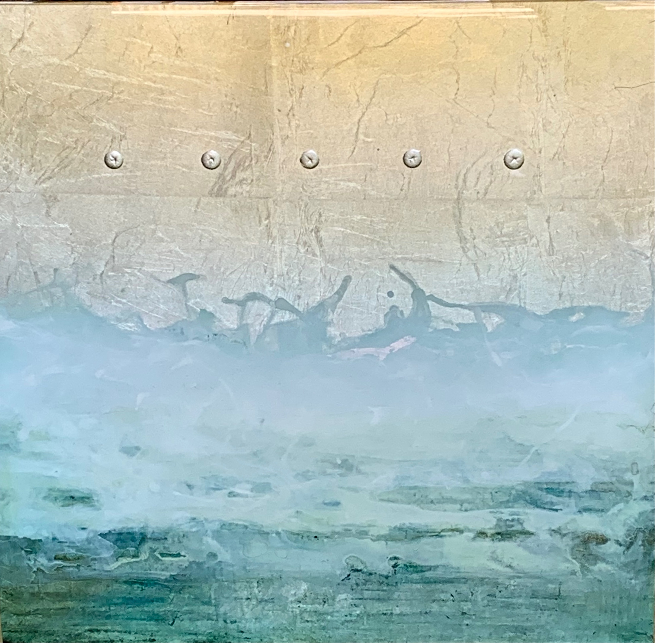 15-11, mixed media ocean painting by David Graff | Effusion Art Gallery + Cast Glass Studio, Invermere BC