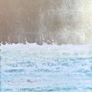 Buoyant, mixed media water painting by David Graff | Effusion Art Gallery + Cast Glass Studio, Invermere BC