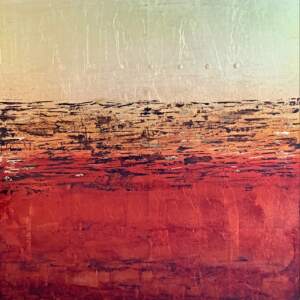 Moving Day, mixed media abstract painting by David Graff | Effusion Art Gallery + Cast Glass Studio, Invermere BC