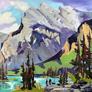 De bon coeur, landscape painting by Robert Roy | Effusion Art Gallery + Cast Glass Studio, Invermere BC
