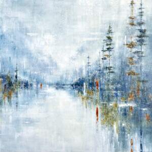 A Place of Our Own, acrylic landscape painting by Gina Sarro | Effusion Art Gallery + Cast Glass Studio, Invermere BC