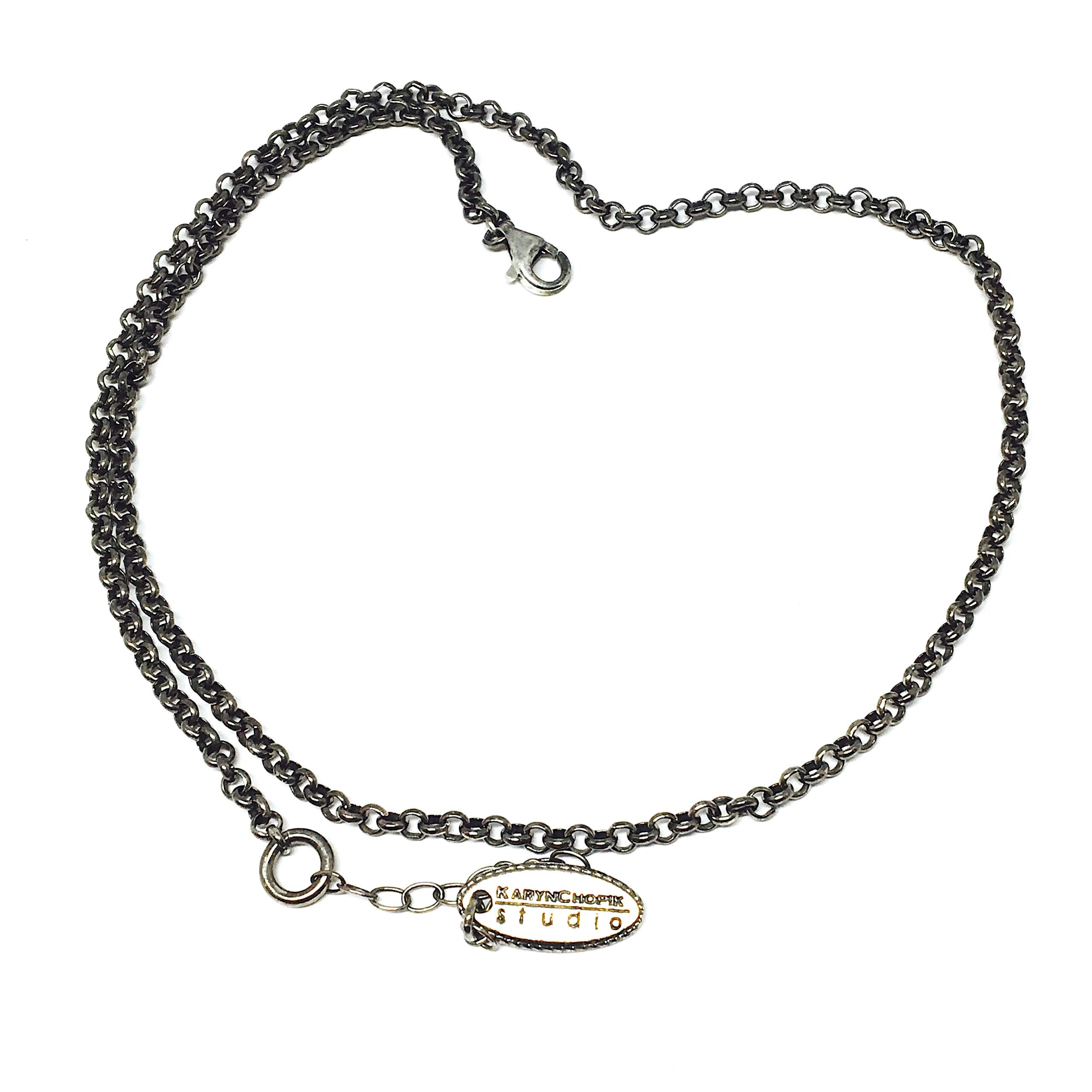 Sterling silver chain by Karyn Chopik | Effusion Art Gallery + Cast Glass Studio, Invermere BC