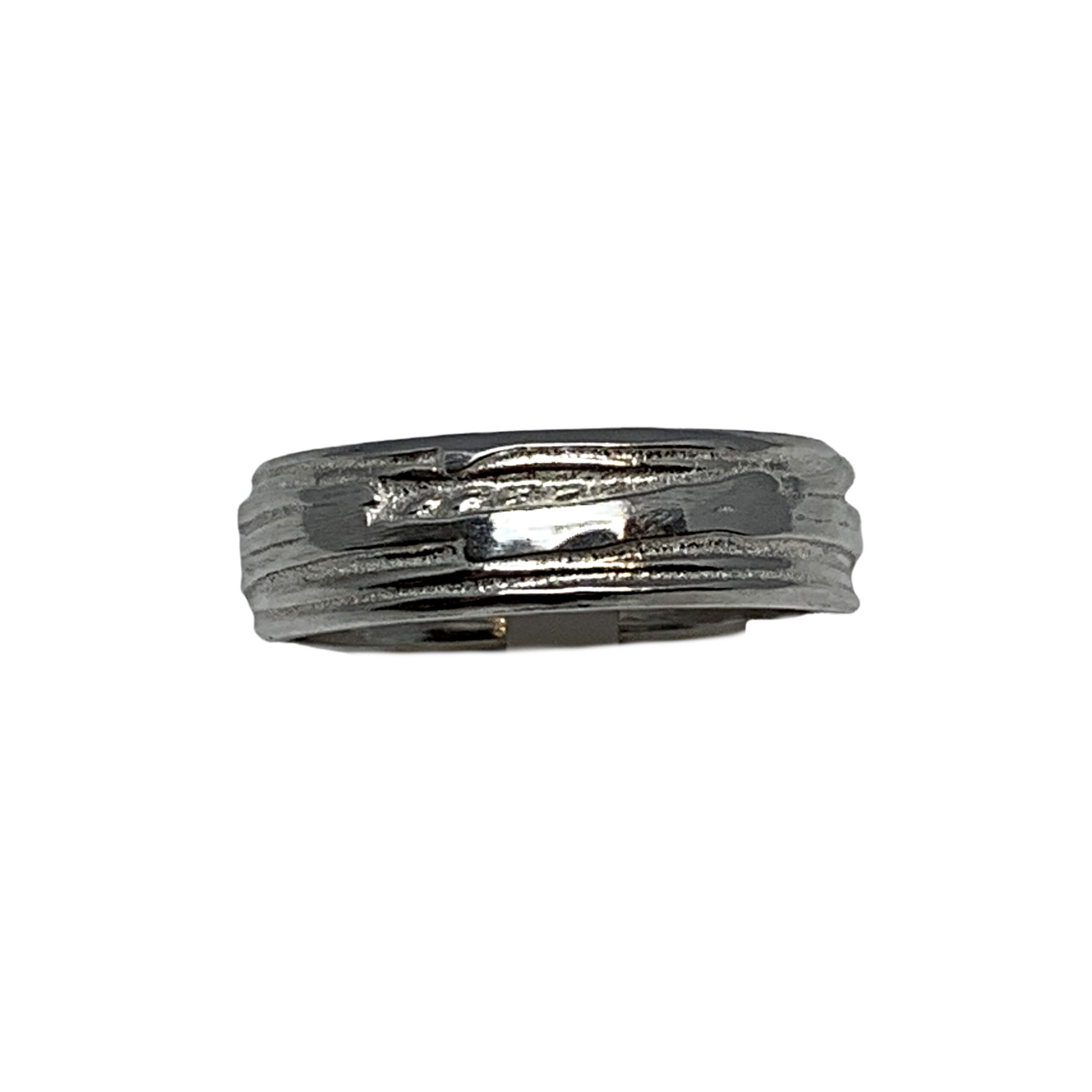Handmade silver ring by A&R Jewellery | Effusion Art Gallery + Cast Glass Studio, Invermere BC