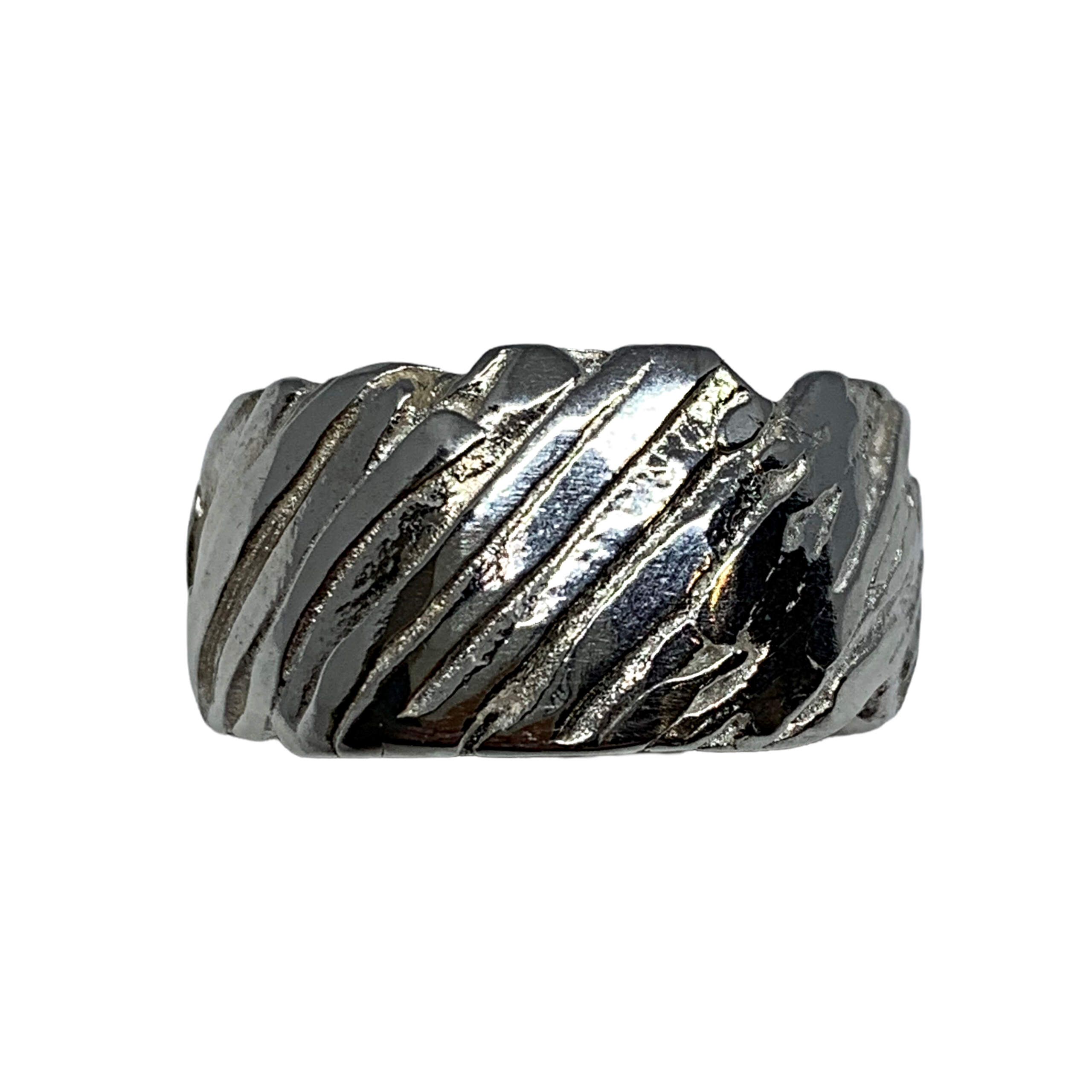 Handmade silver ring by A&R Jewellery | Effusion Art Gallery + Cast Glass Studio, Invermere BC