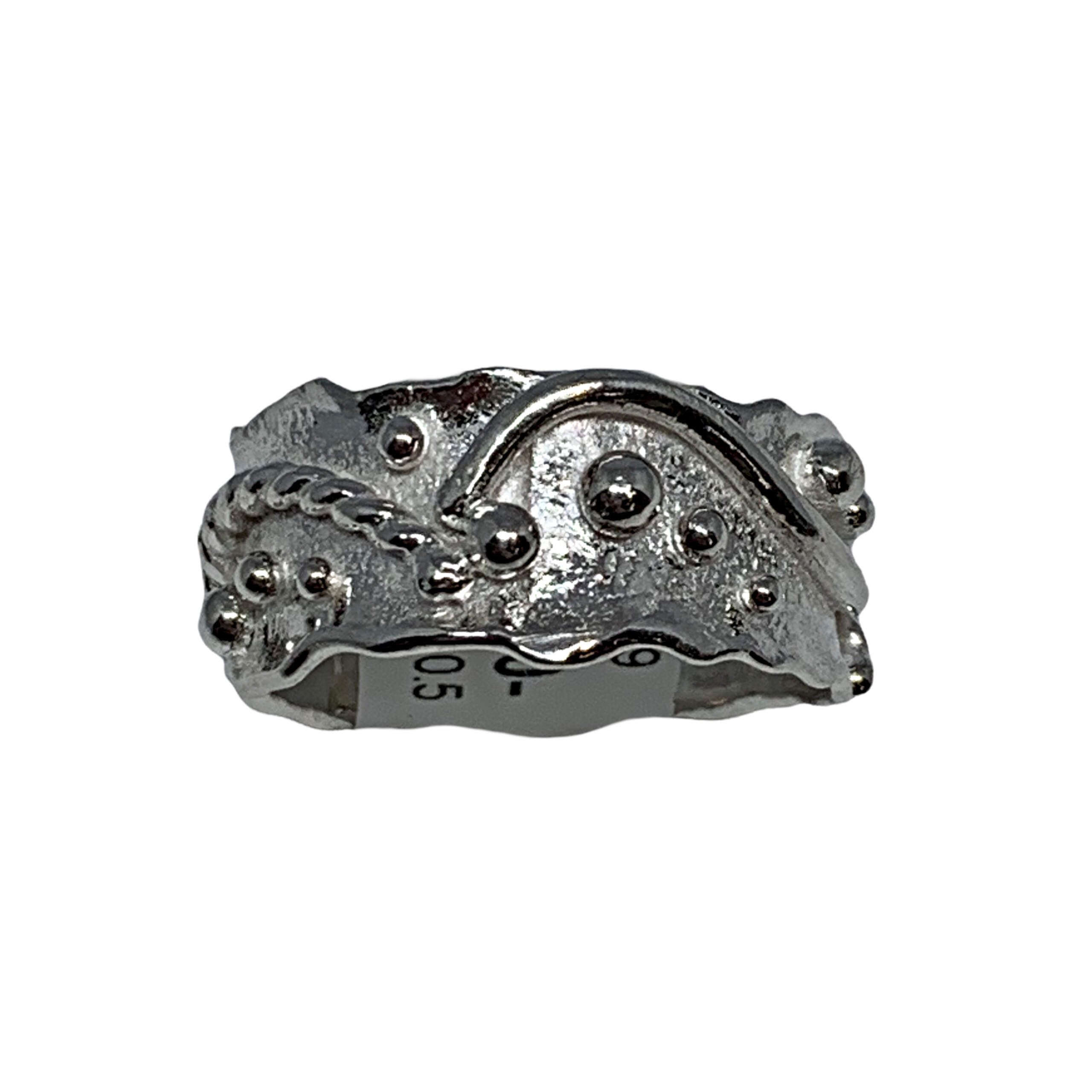 Handmade silver ring by A&R Jewellery | Effusion Art Gallery + Cast Glass Studio, Invermere BC