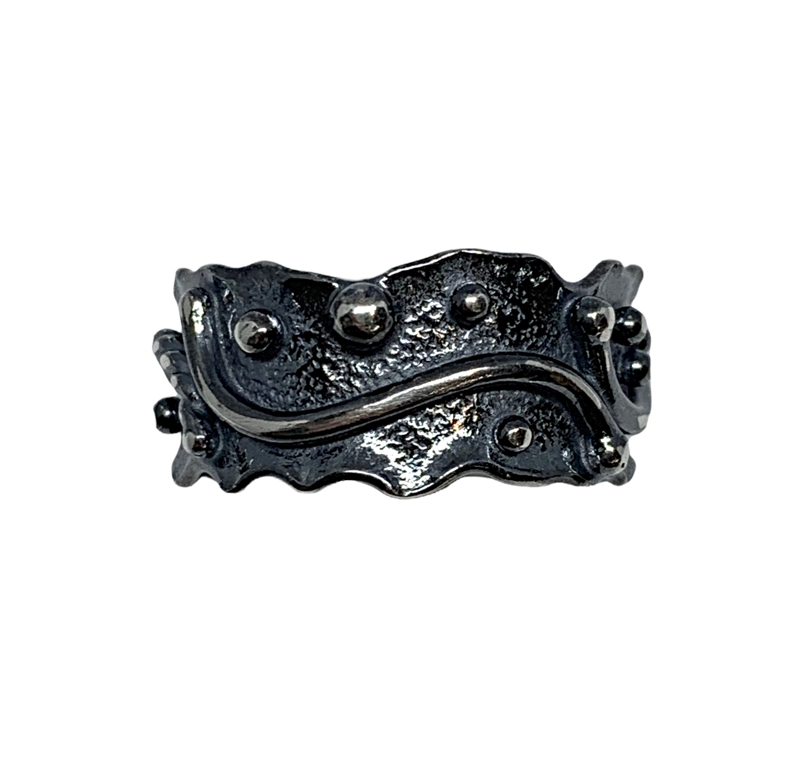 Handmade silver ring by A&R Jewellery | Effusion Art Gallery + Cast Glass Studio, Invermere BC