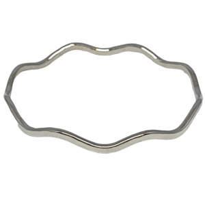 Locally handmade silver bangle by A&R Jewellery | Effusion Art Gallery + Cast Glass Studio, Invermere BC