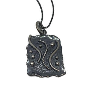 Locally handmade silver necklace by A&R Jewellery | Effusion Art Gallery + Cast Glass Studio, Invermere BC