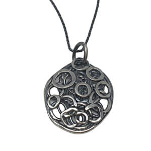 Locally handmade silver necklace by A&R Jewellery | Effusion Art Gallery + Cast Glass Studio, Invermere BC