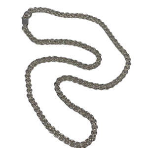 Locally handmade silver chainmaille necklace by A&R Jewellery | Effusion Art Gallery + Cast Glass Studio, Invermere BC