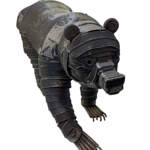 Bandit, salvaged metal bear sculpture by Wendy Stone | Effusion Art Gallery + Cast Glass Studio, Invermere BC